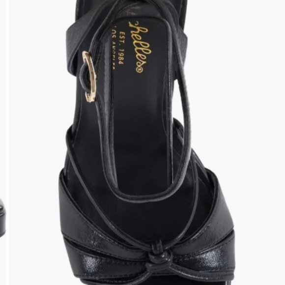 Seychelles Sweet Nothings Ankle Strap Platform Sandal Black 9 NWT - Picture 2 of 5